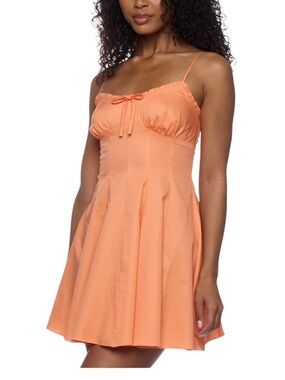 Alex & Sophia Juniors' Sleeveless Ruffle-Trim Cotton Mini Dress NEW JR 1/2